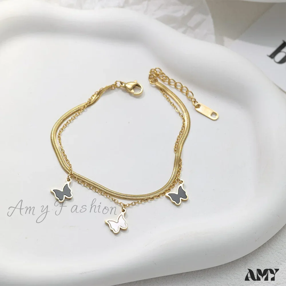 Amy Fashion - Titanium Steel Mini Butterfly Simple Necklaces - Image 6