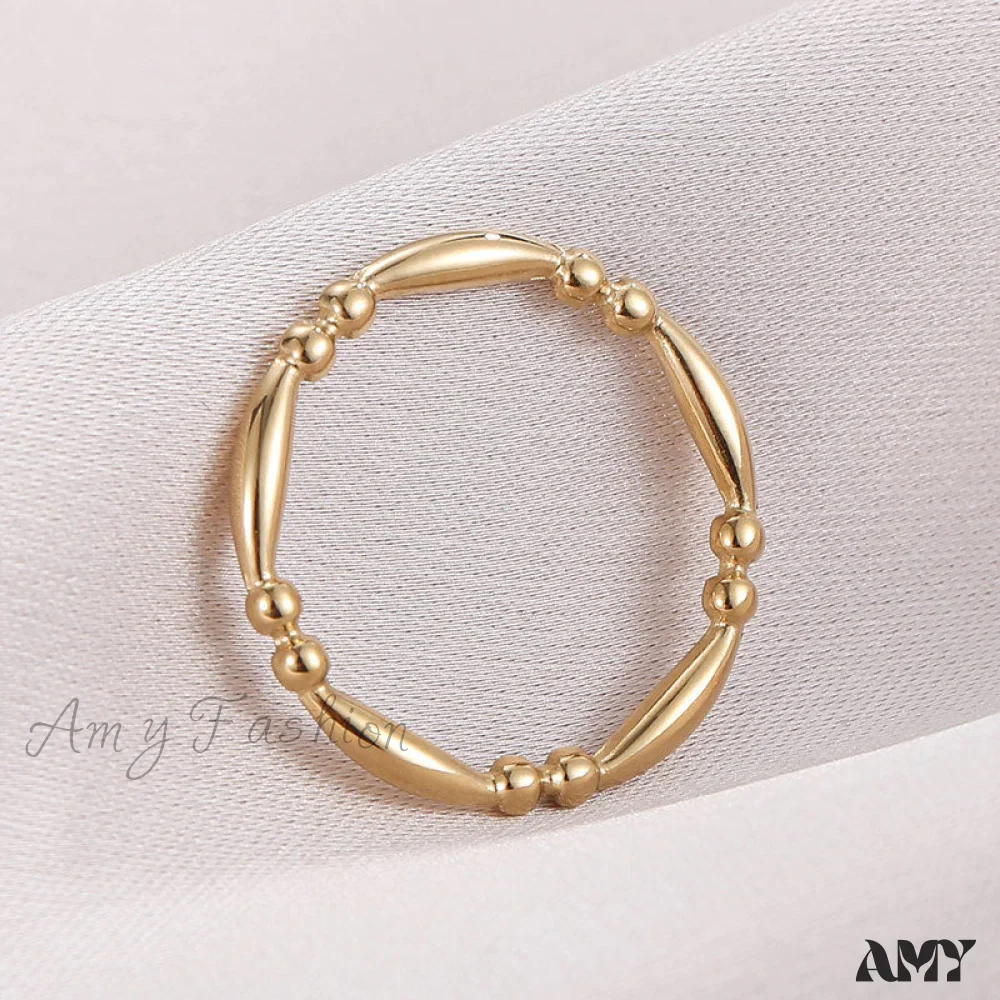 Hot Sale Titanium Steel Retro Beaded Rings - Image 6