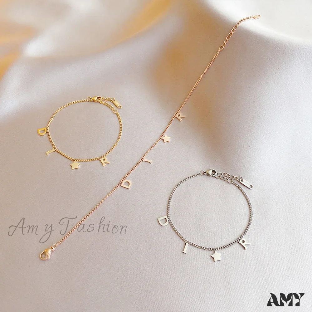 Creative Letter Pendant Bracelet - Image 3