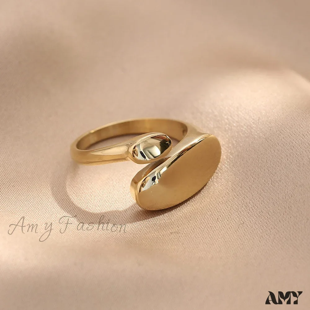 Ins Fashion Minimalist Style Irregular Open Rings - Image 2