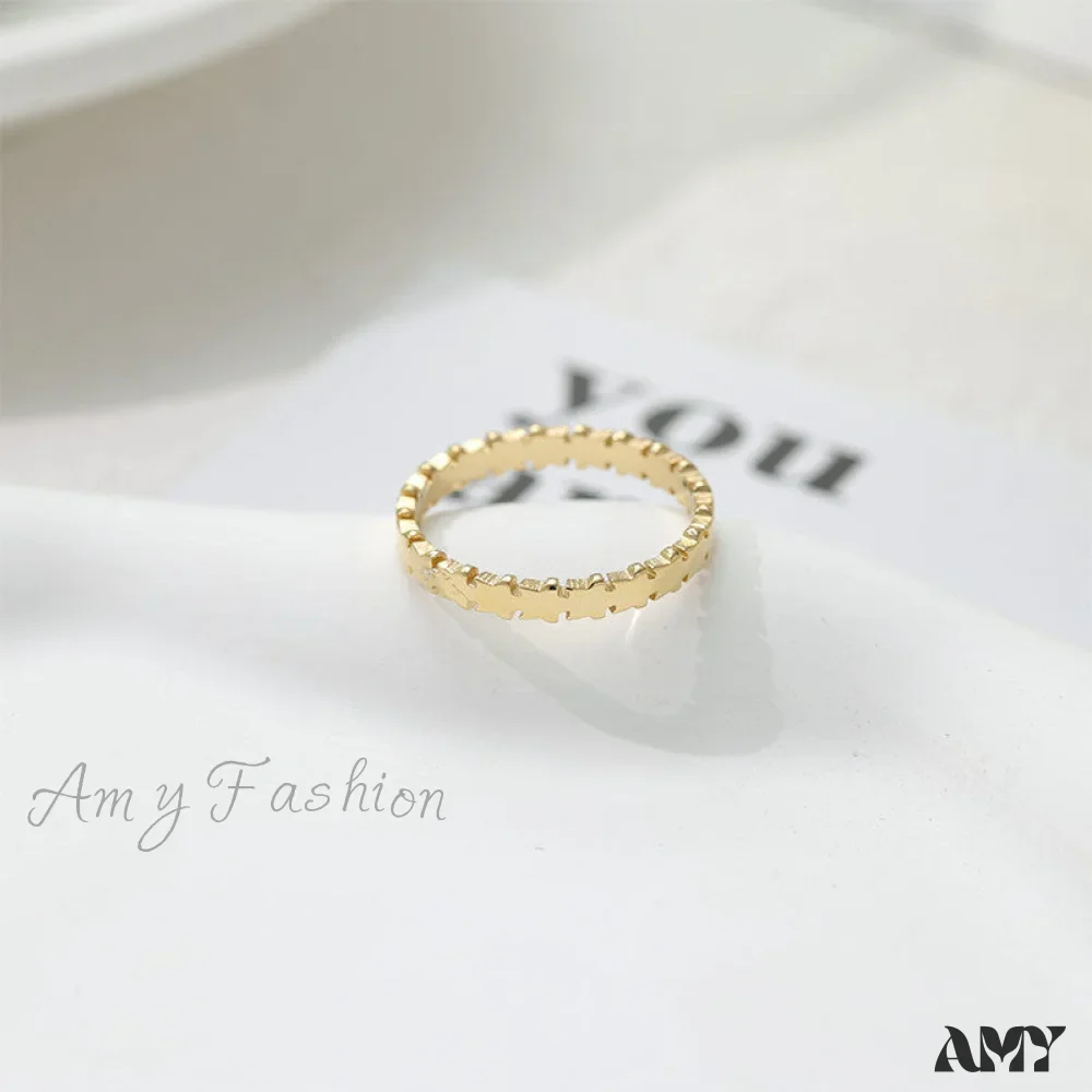 14K Gold Plated Simple Closed Rings - Image 2