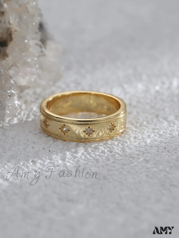 Amy Fashion - 1pc Cubic Zirconia Decor Ring - Image 2