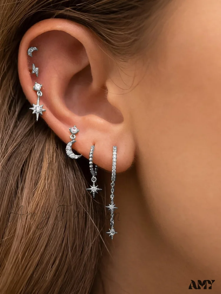 Amy Fashion - 1set Women's Golden Fashionable Single Earrings - Image 12