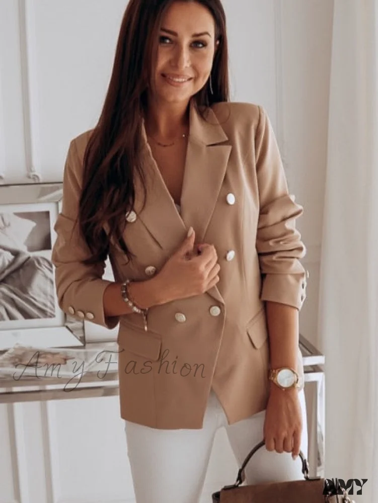 Amy Fashion - Long Sleeve Casual Female Elegant Office Blazers - Image 11