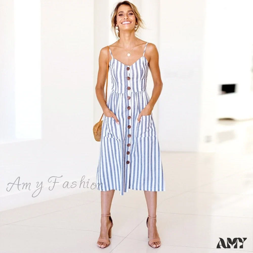 Amy Fashion - Cute Holiday Long Floral Print Midi Dresses - Image 11