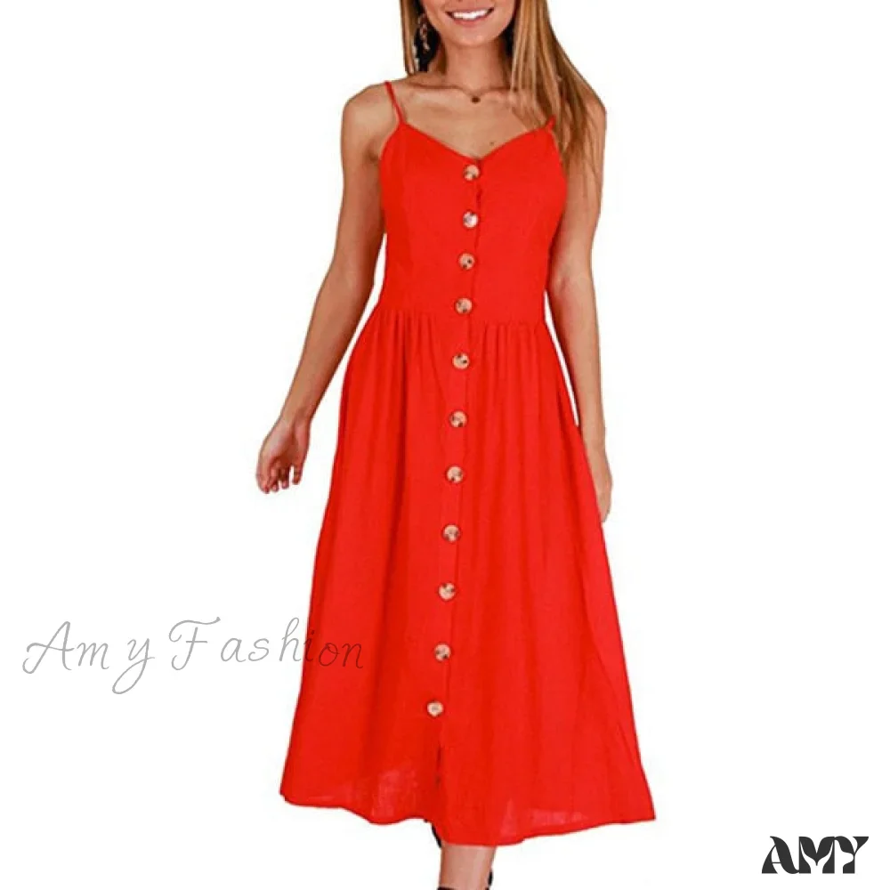 Amy Fashion - Cute Holiday Long Floral Print Midi Dresses - Image 19