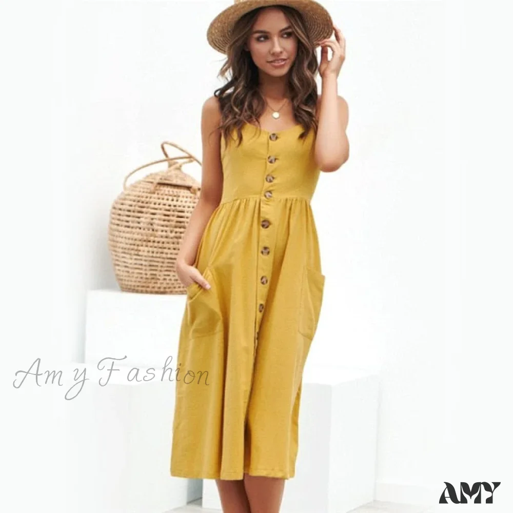 Amy Fashion - Cute Holiday Long Floral Print Midi Dresses - Image 30