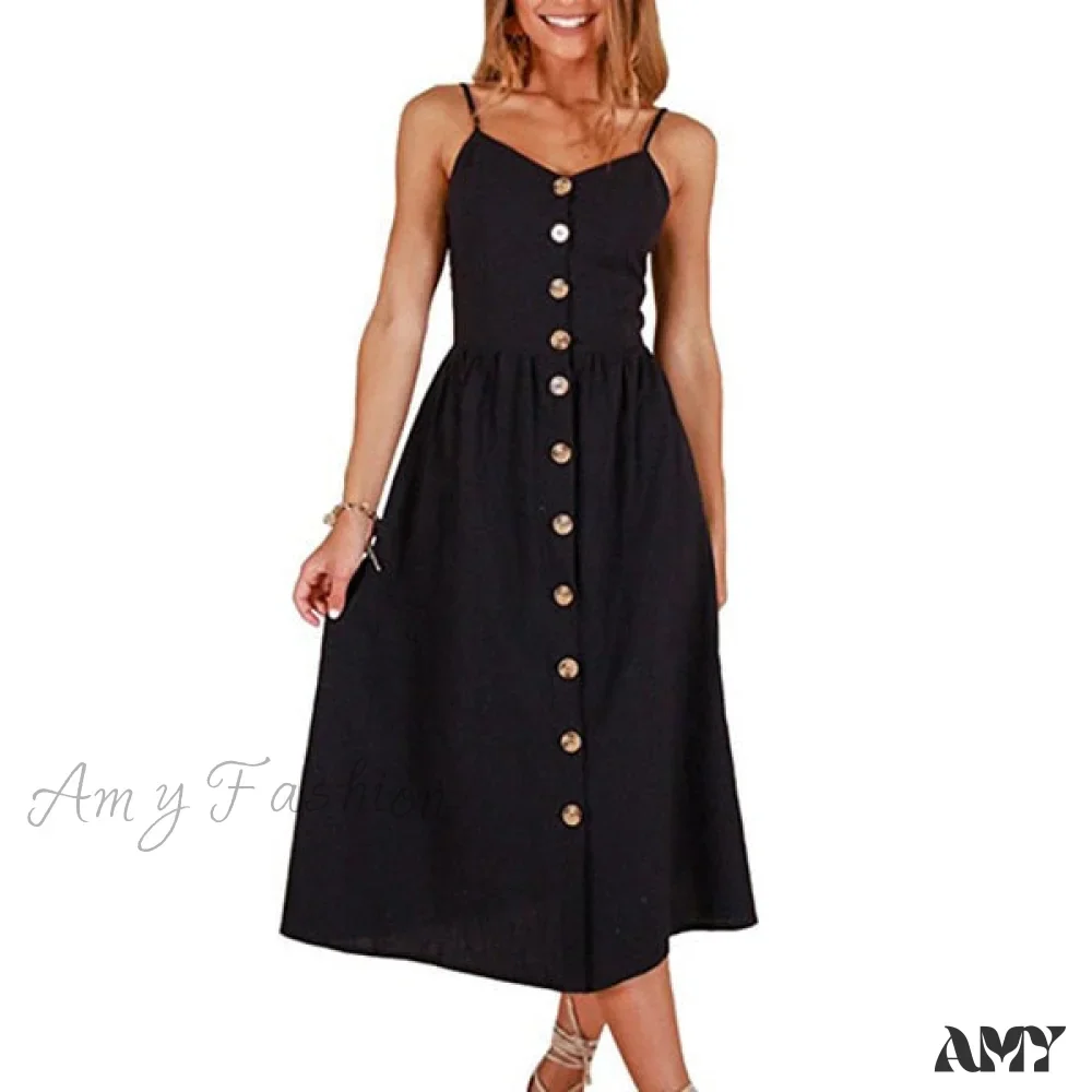 Amy Fashion - Cute Holiday Long Floral Print Midi Dresses - Image 31