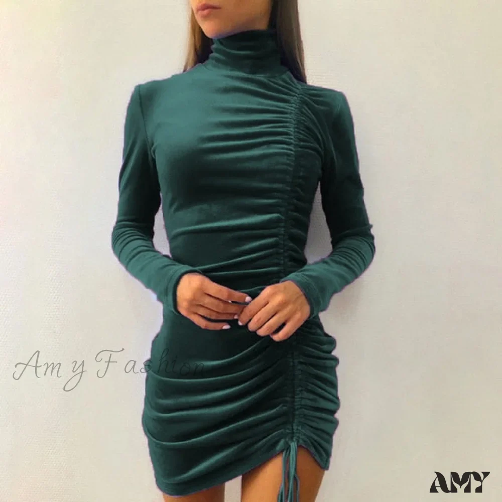 Amy Fashion - Party Velvet Mini Dress - Image 3