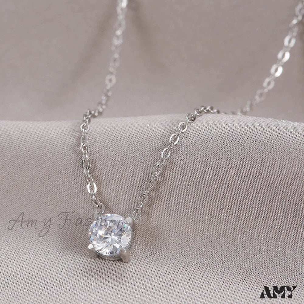 New Arrival Trendy White Diamond Necklaces - Image 3