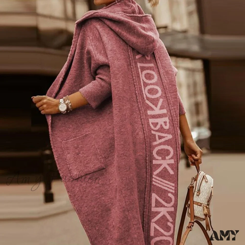 Amy Fashion - Loose Long Knit Cardigan Coats - Image 10