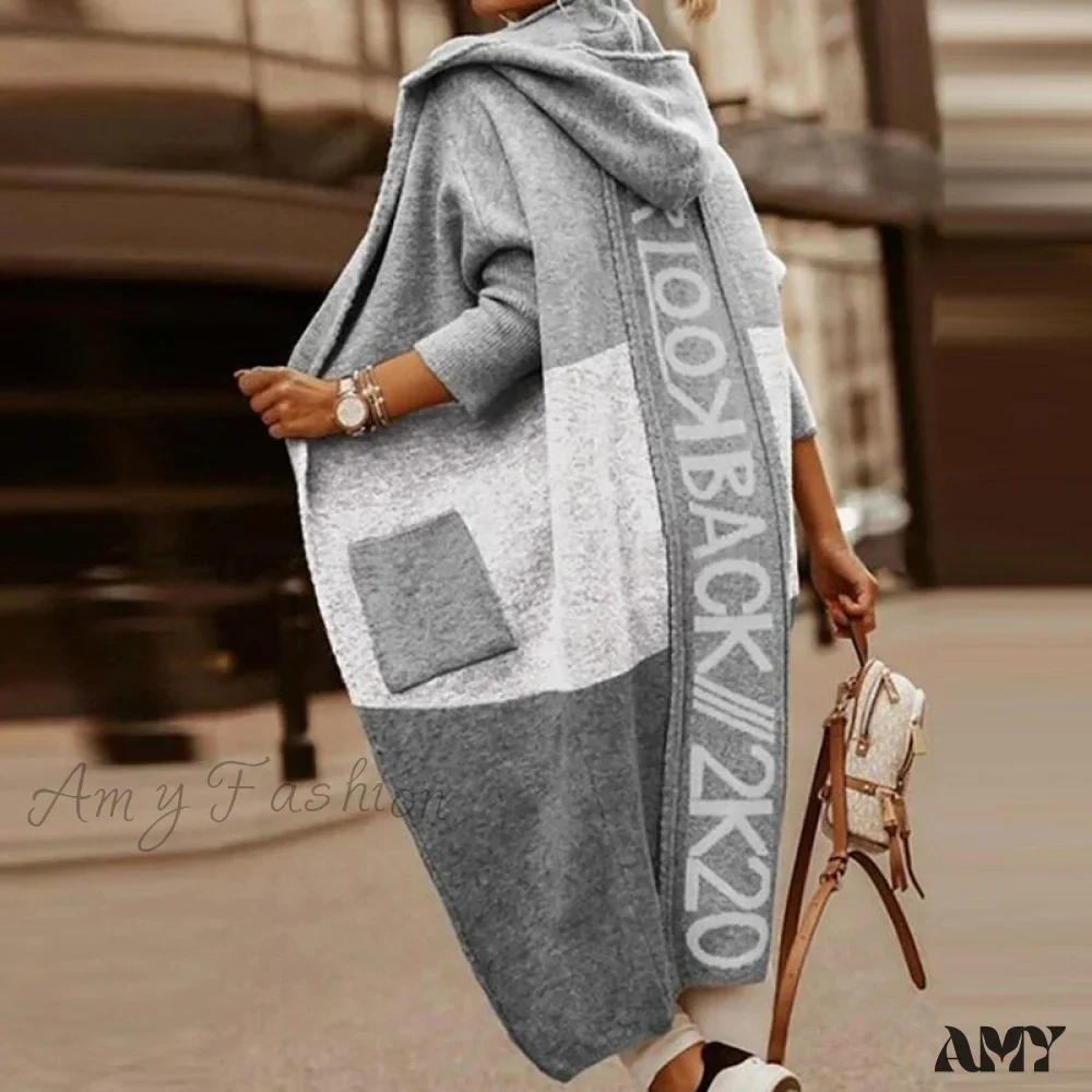 Amy Fashion - Loose Long Knit Cardigan Coats - Image 13