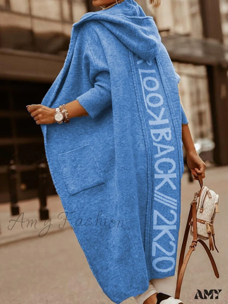 Amy Fashion - Loose Long Knit Cardigan Coats - Image 3