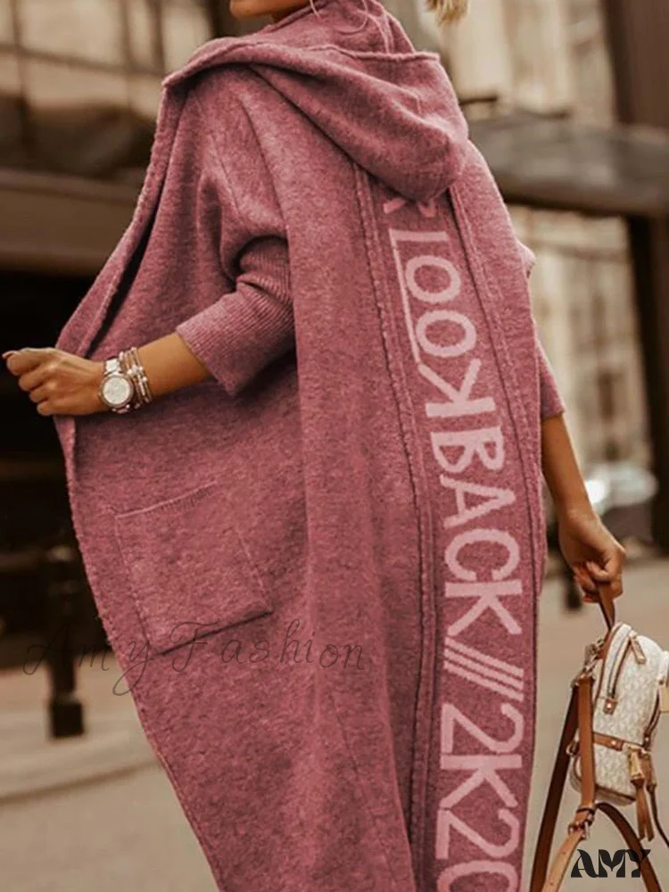 Amy Fashion - Loose Long Knit Cardigan Coats - Image 4