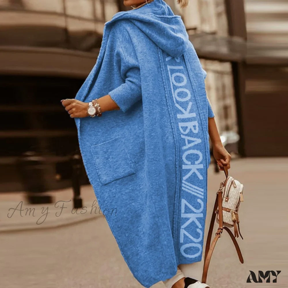 Amy Fashion - Loose Long Knit Cardigan Coats - Image 9