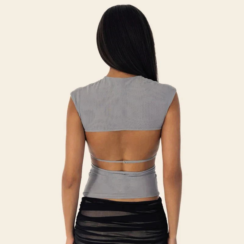 3D Flower Off-Shoulder Knit Top - Image 2