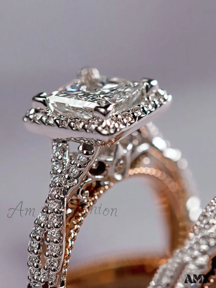 Amy Fashion - 3pcs/set Cubic Zirconia Decor Ring - Image 2