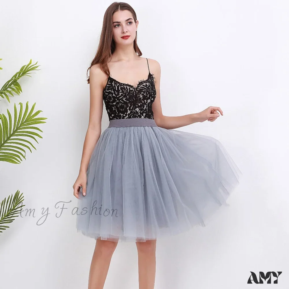 Amy Fashion - Princess Midi Tulle Skirt - Image 13