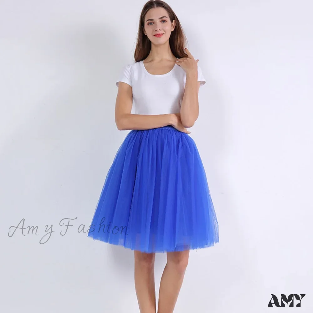 Amy Fashion - Princess Midi Tulle Skirt - Image 15