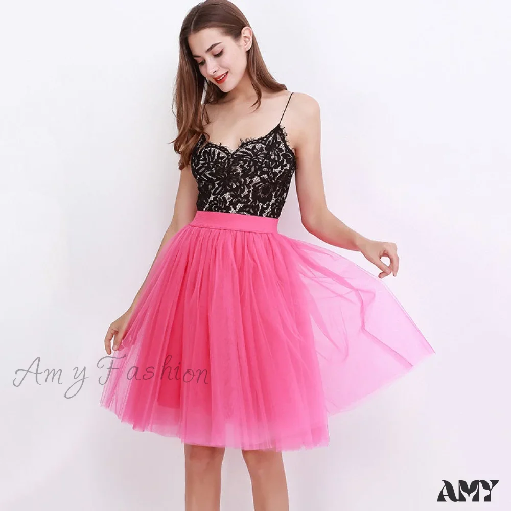 Amy Fashion - Princess Midi Tulle Skirt - Image 17