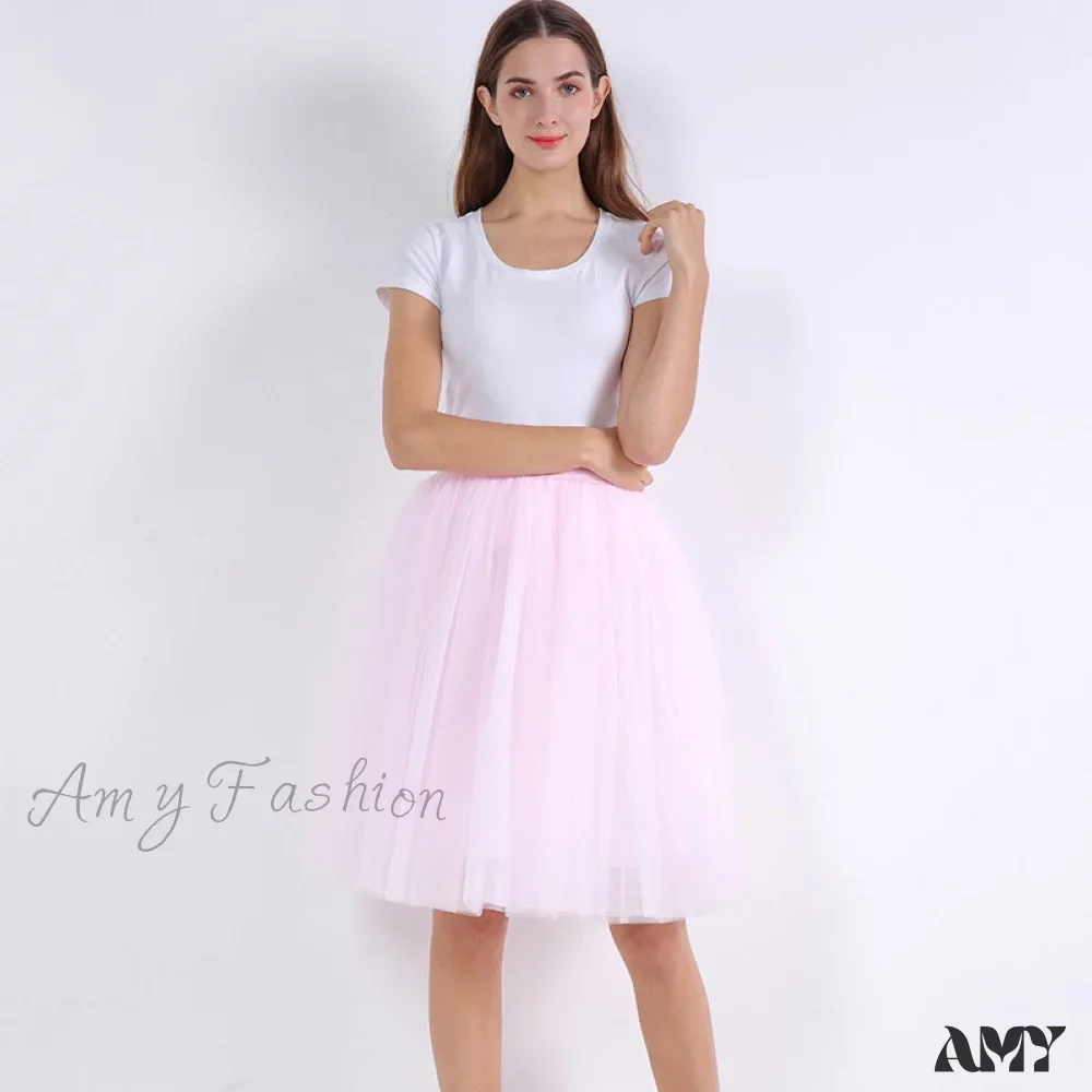 Amy Fashion - Princess Midi Tulle Skirt - Image 20