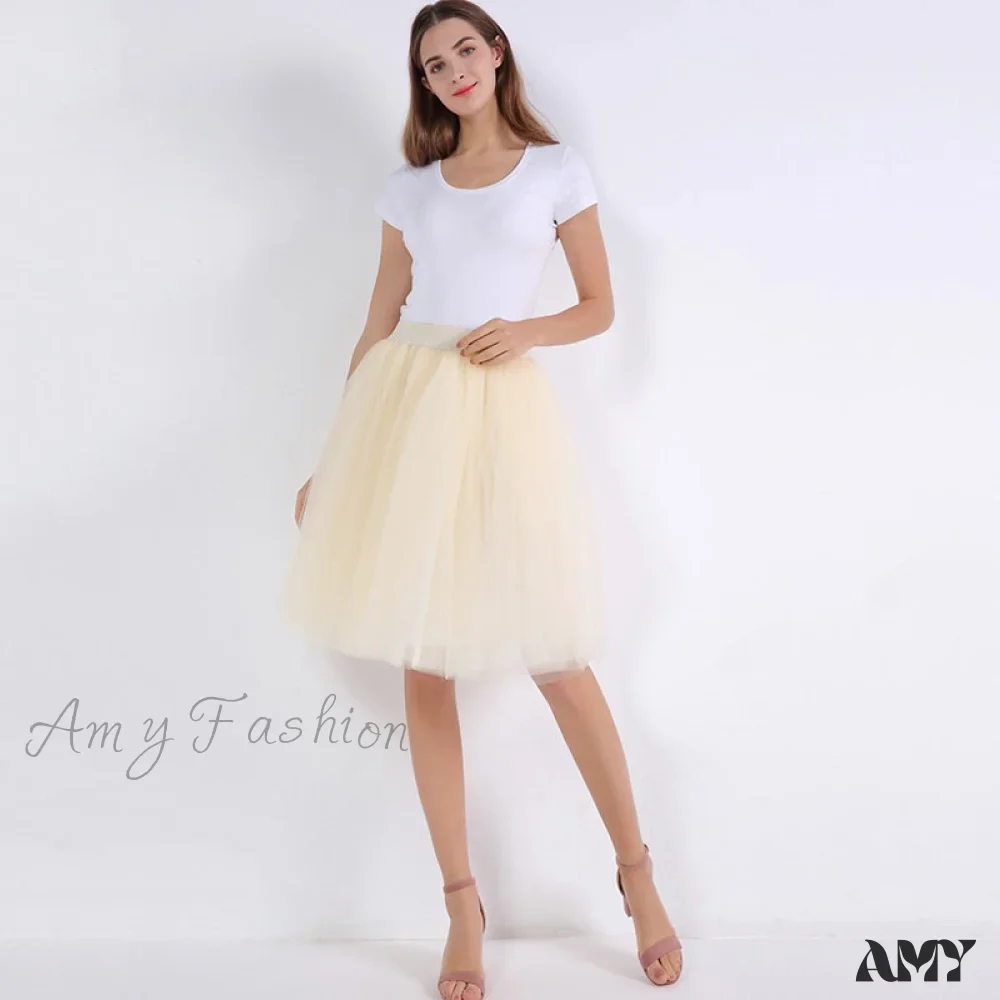 Amy Fashion - Princess Midi Tulle Skirt - Image 7