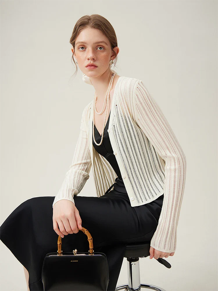 Airy Casual Knit Summer Jacket Cardigan - Image 4