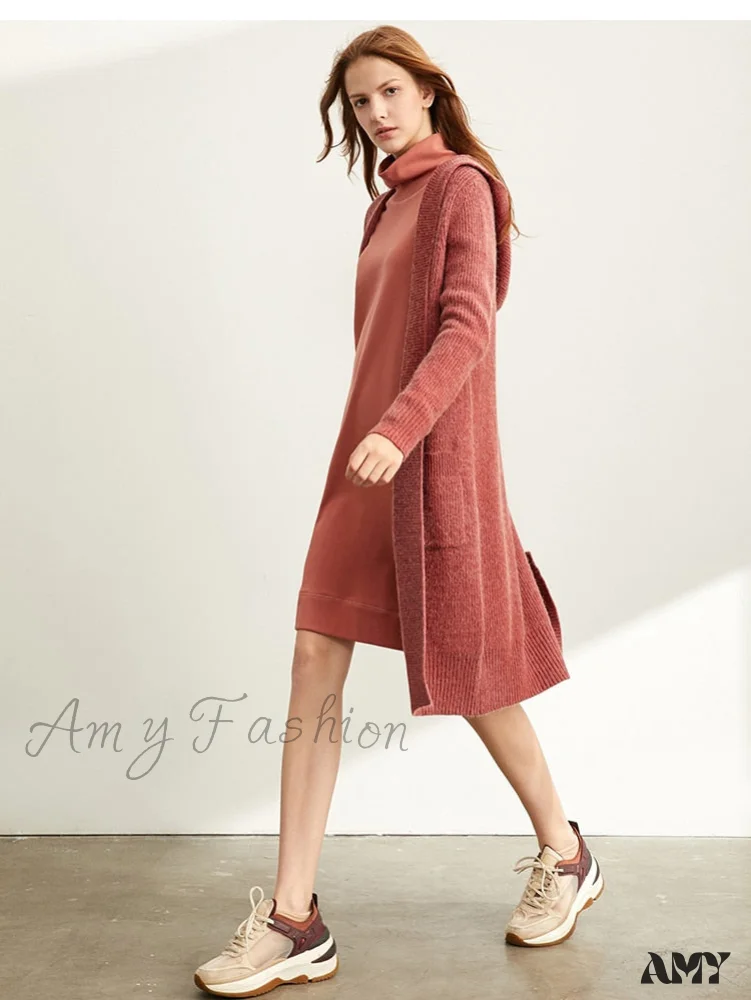 Amy Fashion - Women Fashion New Loose Hat Long Knitted Female Cardigan - Image 5