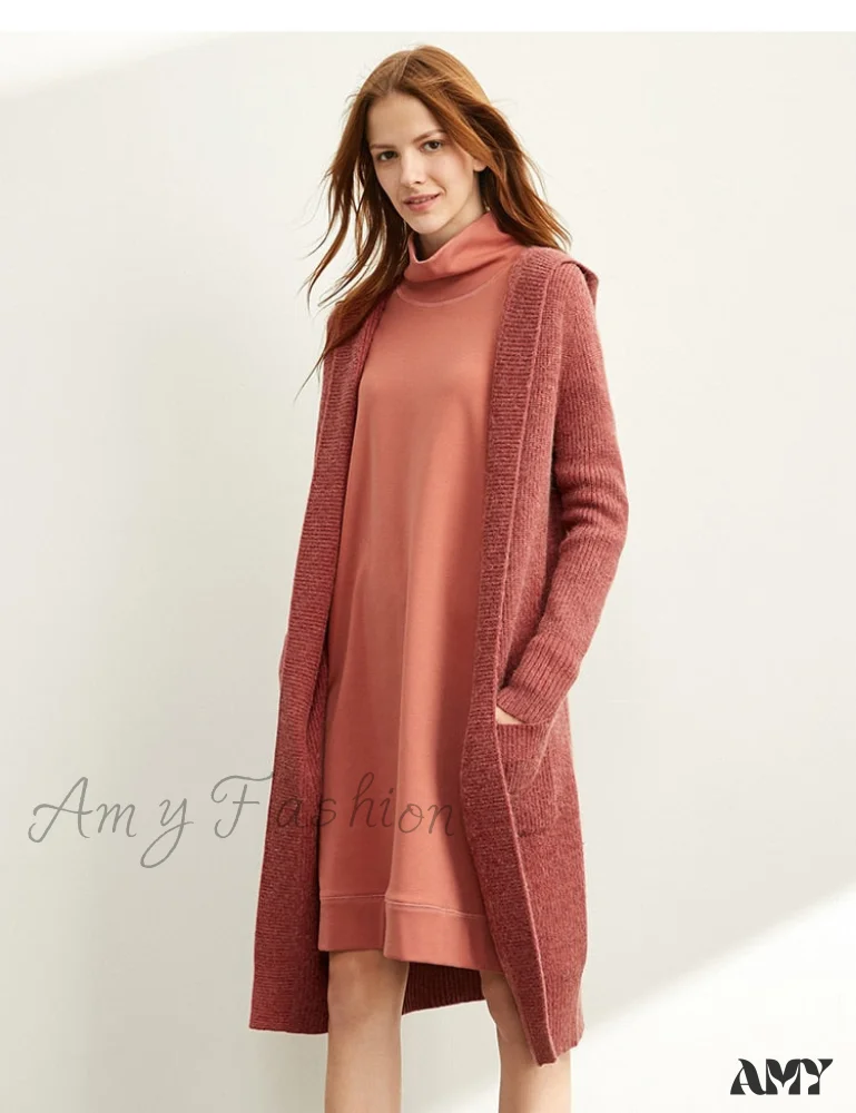 Amy Fashion - Women Fashion New Loose Hat Long Knitted Female Cardigan - Image 8