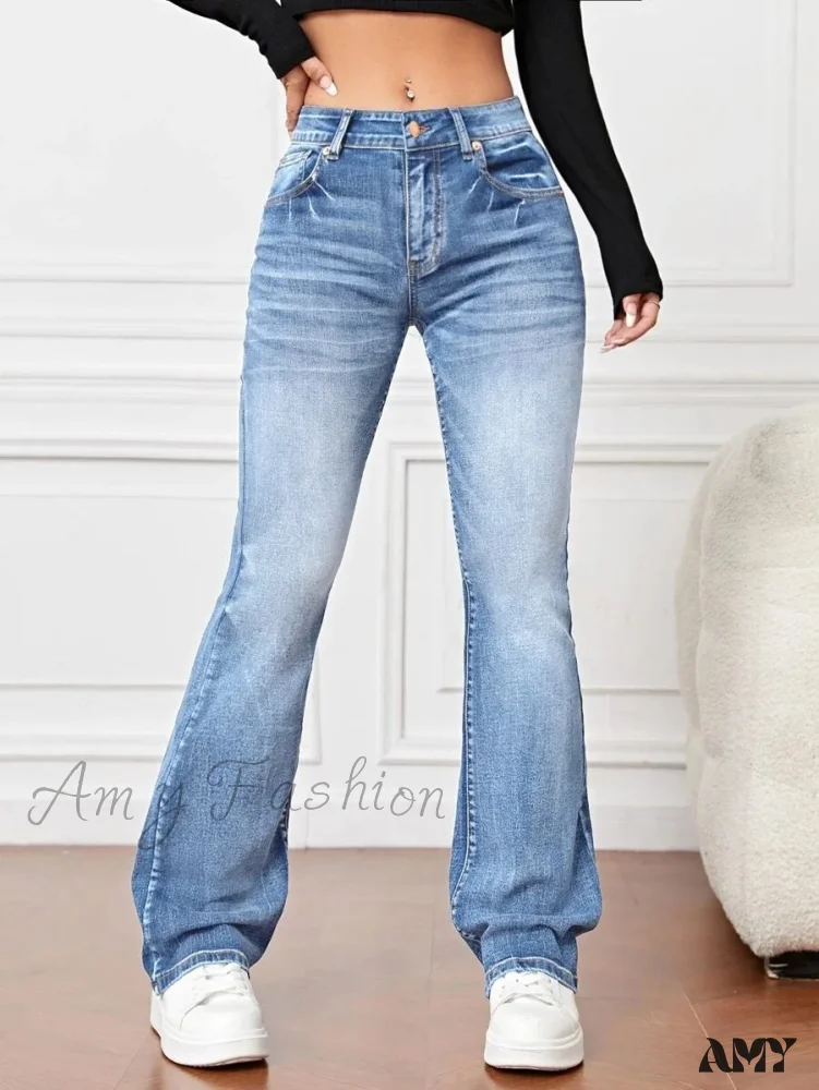 Amy Fashion - 2024 Fall Fashion Stretch Denim High Waist Casual For Women Female Clothing S-2XL Drop Shipping Jean - Image 5
