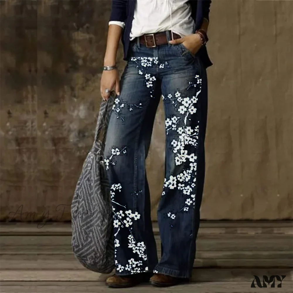 Amy Fashion - Vintage Style Loose Wide Leg Harajuku Streetwear Straight Denim Fashionable Jean - Image 6