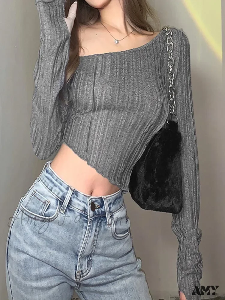 AMY - Retro Strapless Beveled Transparent Elastic Slim Short Crop Top - Image 4