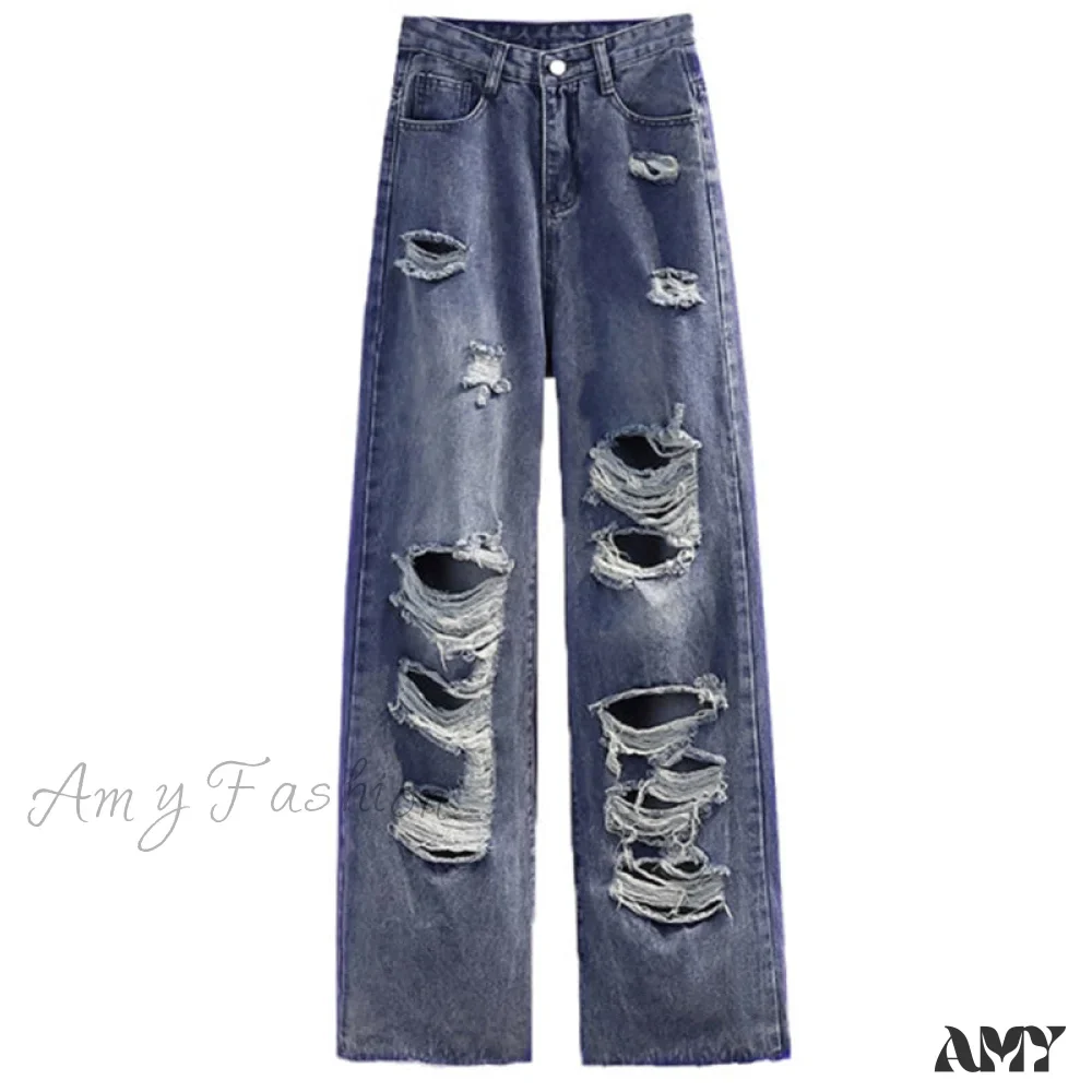 Street Style Hip Hop Ripped Jeans - Image 6