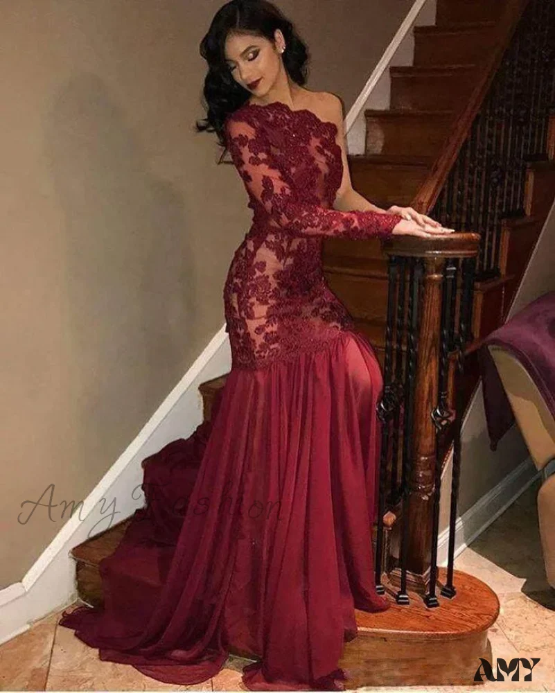 Amy Fashion - Asymmetrical Chiffon Floor-Length Classic Prom Dress - Image 7