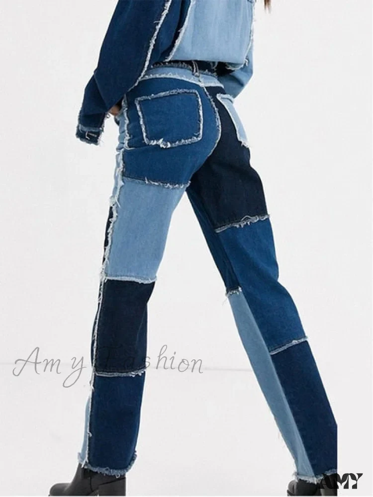 Amy Fashion - Casual Hip Hop High Waist Loose Straight Pants - Image 3