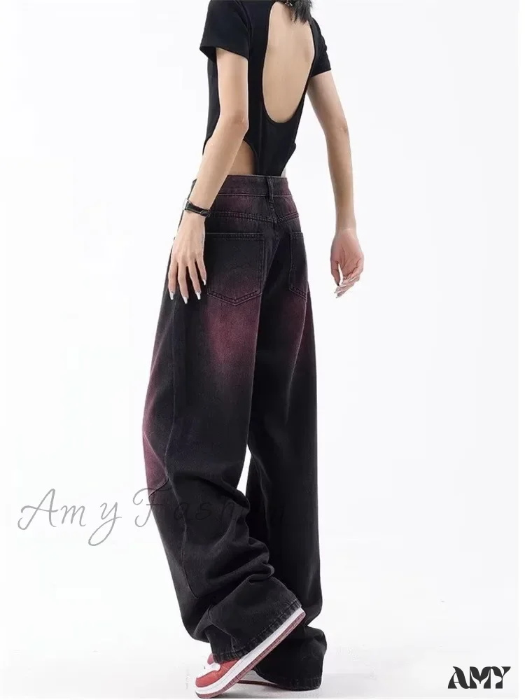 Amy Fashion - Autumn Fashion Literary Trend Loose Washed Youth High Street Harajuku Women's Jean - Image 6
