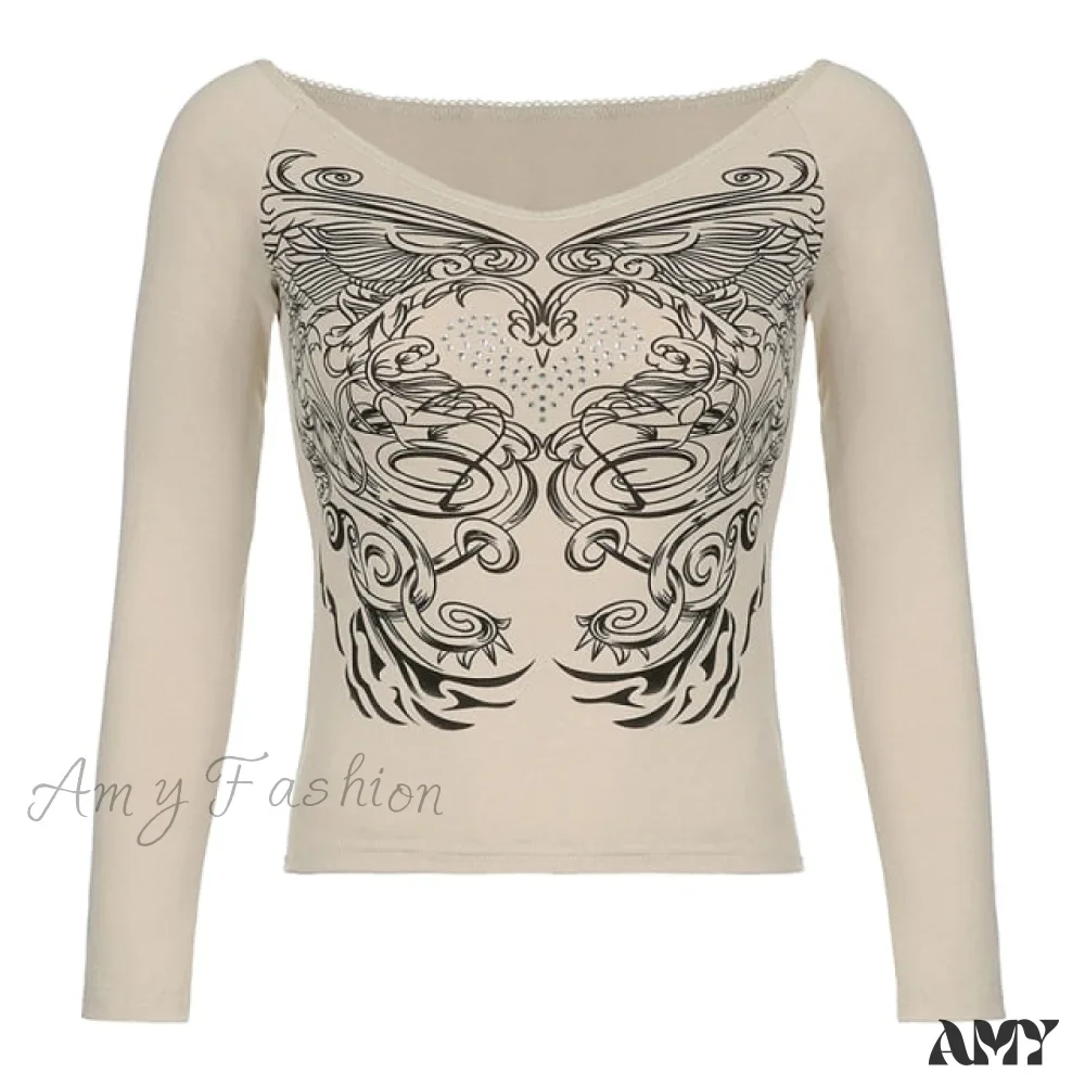 Amy Fashion - Long Sleeve Slim Fit Pullovers Tees - Image 17