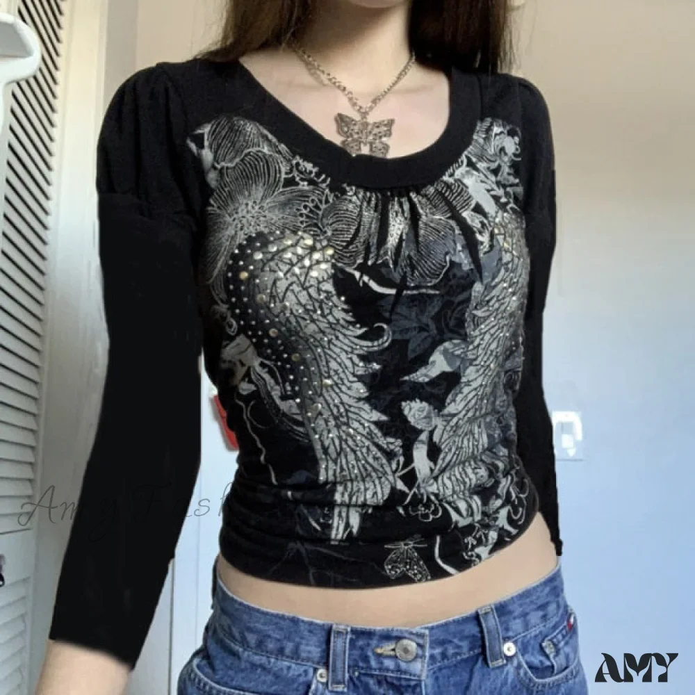 Amy Fashion - Long Sleeve Slim Fit Pullovers Tees - Image 18