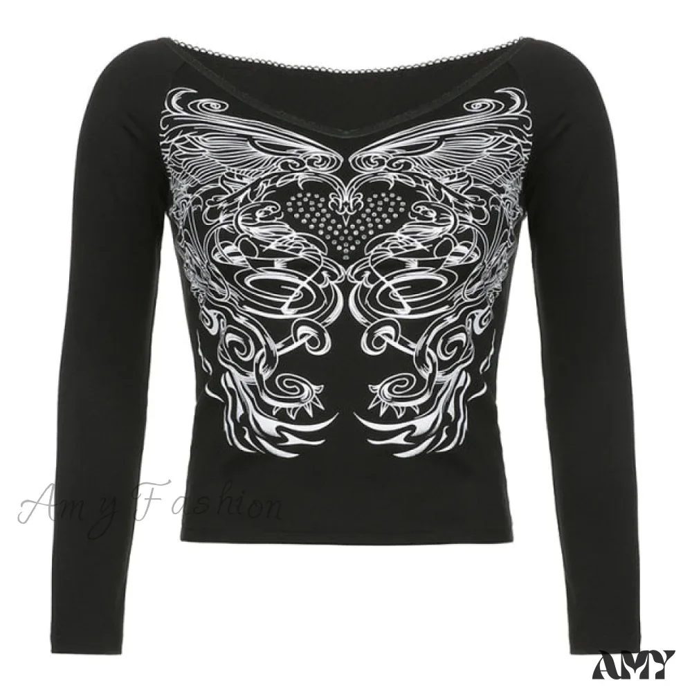 Amy Fashion - Long Sleeve Slim Fit Pullovers Tees - Image 24