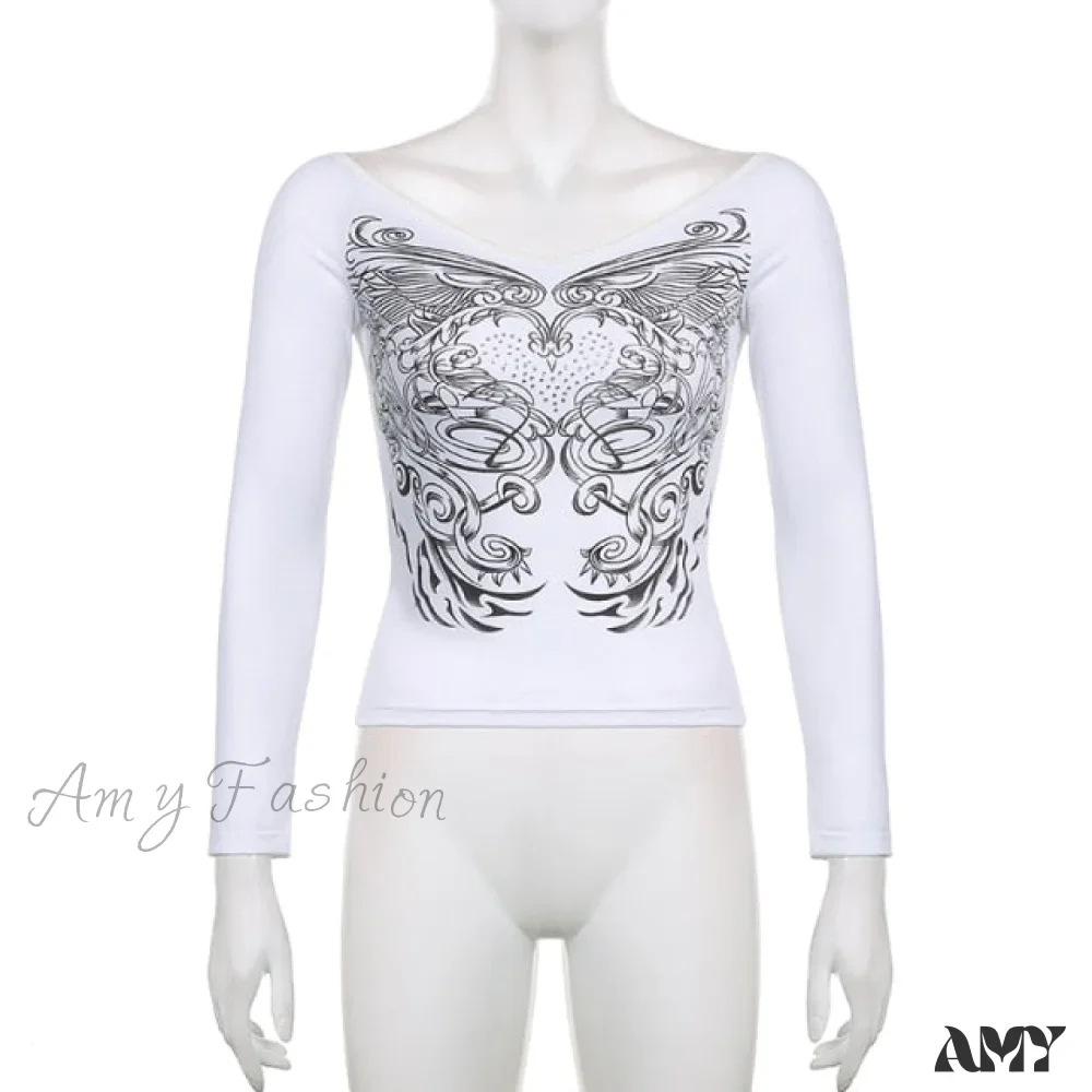 Amy Fashion - Long Sleeve Slim Fit Pullovers Tees - Image 25