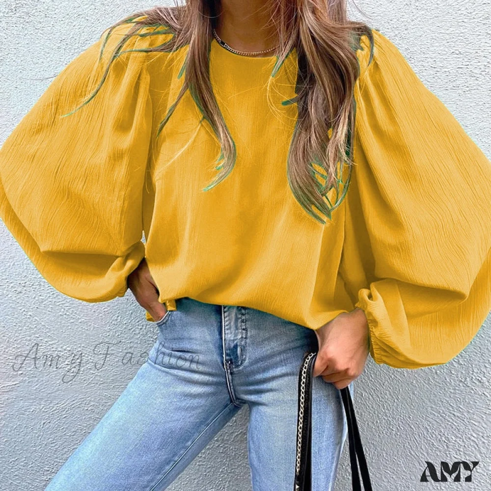 Amy Fashion - Vintage Lantern Long Sleeve T-shirt - Image 6
