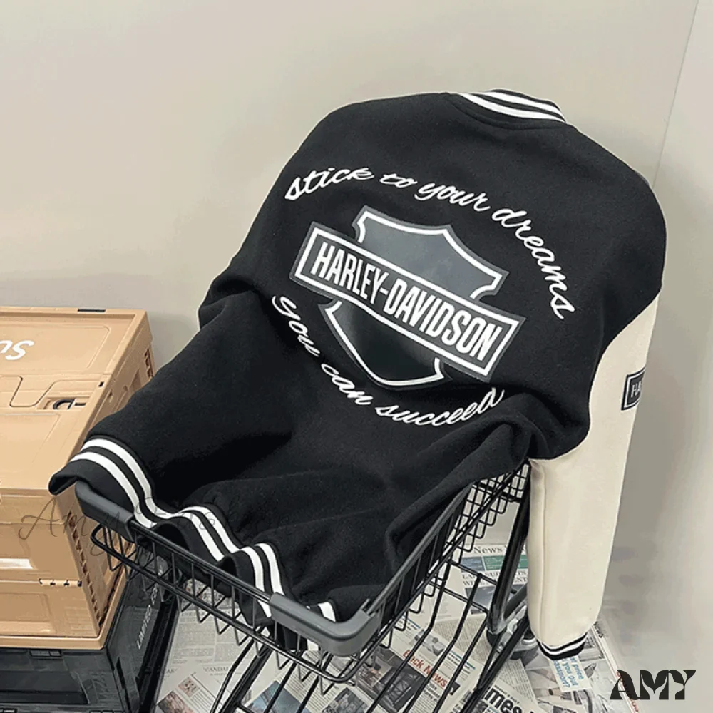 Amy Fashion - Streetwear Baseball Uniform Jacket - Image 6