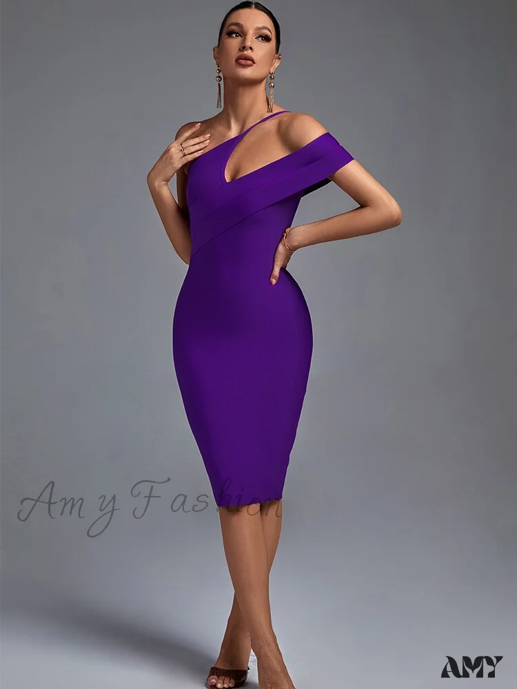 Amy Fashion - Bodycon Elegant Sexy Cut Out Evening Party Dress - Image 5