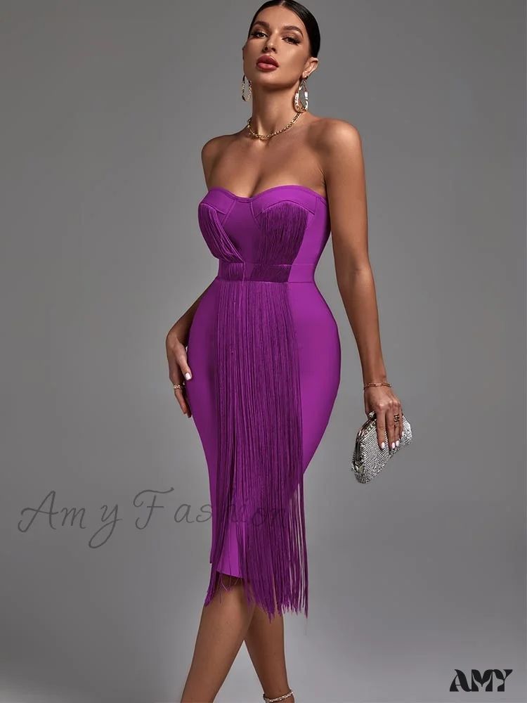Amy Fashion - Bodycon Elegant Sexy Evening Party Dress