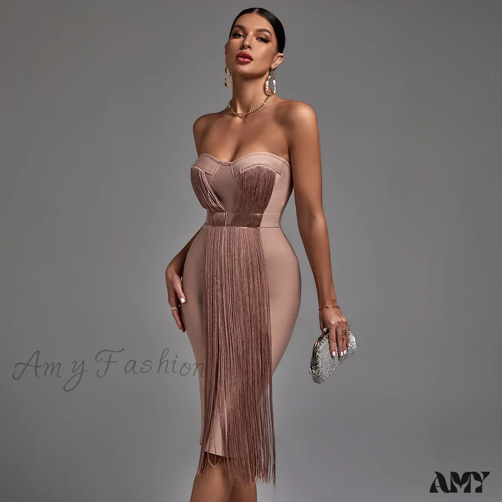 Amy Fashion - Bodycon Elegant Sexy Evening Party Dress - Image 7