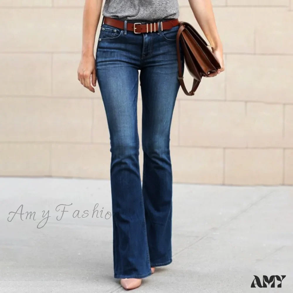 Amy Fashion - Girls Elastic Waist Slim Fit Elegant Trousers - Image 5