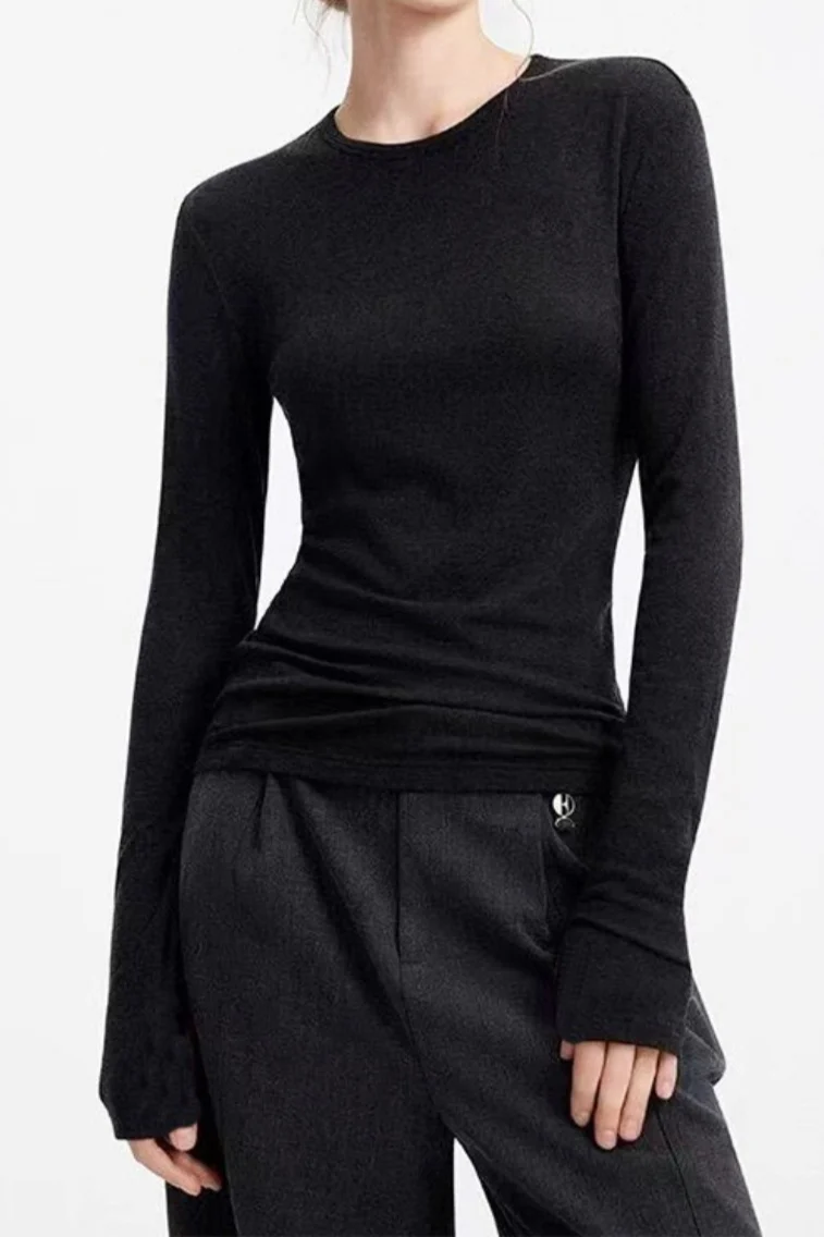 Cashmere Solid Slim Basic Versatile Base Layer - Image 4