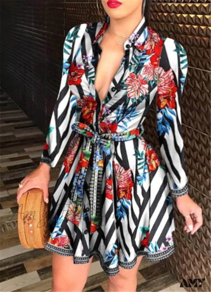 Amy Fashion - Casual Bandage A-line Sexy Party Vestidos Mini Dresses - Image 2