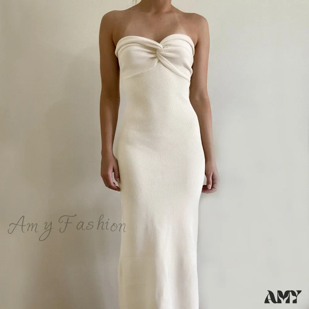 Amy Fashion - Casual Cotton Knitted Dresses - Image 18