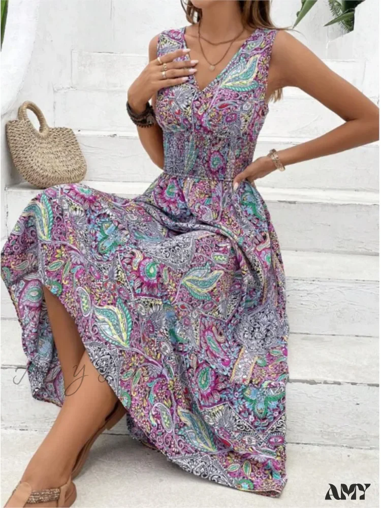 Amy Fashion - Casual Holiday Female Fashion Summer Boho Dress - Image 6